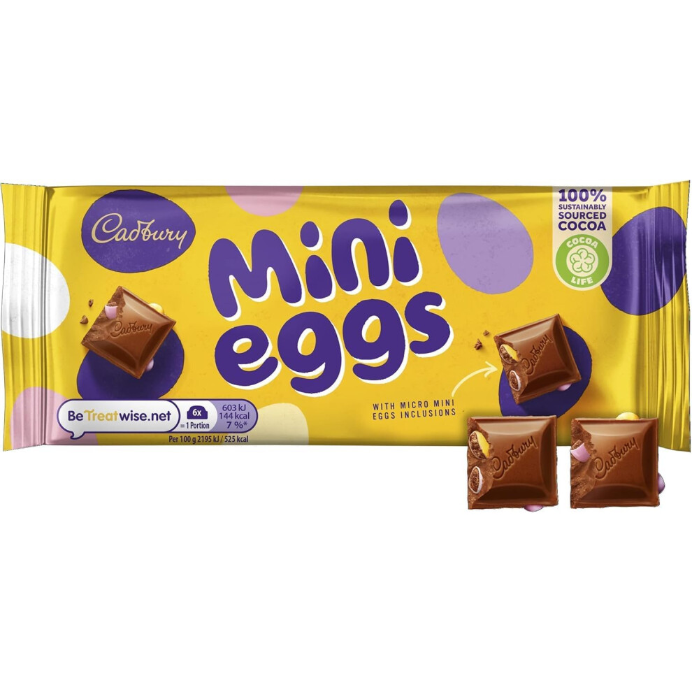 Cadbury (Pack Of 2) Mini Eggs Chocolate Bar 110G