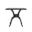 Living And Home Black Cast Aluminum Outdoor Dining Table 4