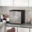Homcom HOMCOM 35L Tabletop Freezer with Adjustable Temperature Wire Shelf Silver 1
