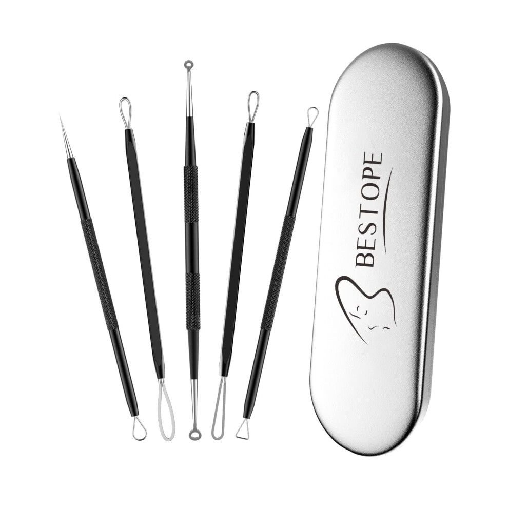 Taythi Blackhead Remover Tool Pimple Popper Tool Kit Blackhead Extractor Tool For Face Extractor Tool For Comedone Zit Acne Whitehead Ble