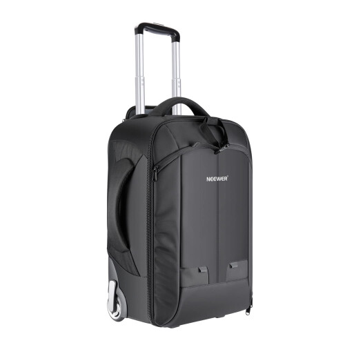Neewer Neewer 2-in-1 Sliding Camera Backpack Suitcase Style Convertible with Double Handle  Shockproof with Removable Padded Compartments for SLR/D