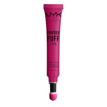 NYX Powder Puff Lippie Lip Cream – Kissen-Applikator, mousse-artige Textur, pudriges Finish – Teenage Dream (Hot Pink)