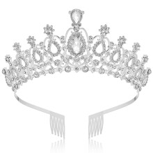 Makone-kroner til kvinder Prinsesse-tiaraer til piger Dronning-krone og kam-tiara til bryllupsf?dselsdagskonkurrence Brudebaljulegave (Style5-s?l