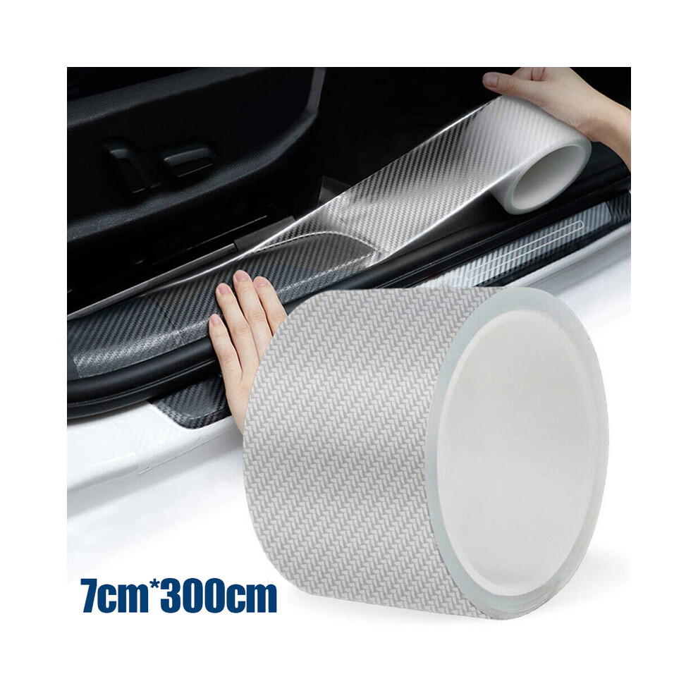 Door Sill Compatible For Threshold Car Bumper Car Carbon Fiber Auto Accessories Whole Body Pvc Protection Sill Scuff Cover 300Cmx7cm 9036185774475