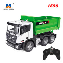 1556 RC Dump Truck 1:18 6Channels Electric Car Engineering Vehicle Excavator 2.4G Radio Controlled Cars Toys for Boy maxp
