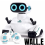 Smart Robots Emo Robot Dance Voice Command Touch Control Singing Dancing Talkking Interactive Toy Gift for Kids  maxp 1