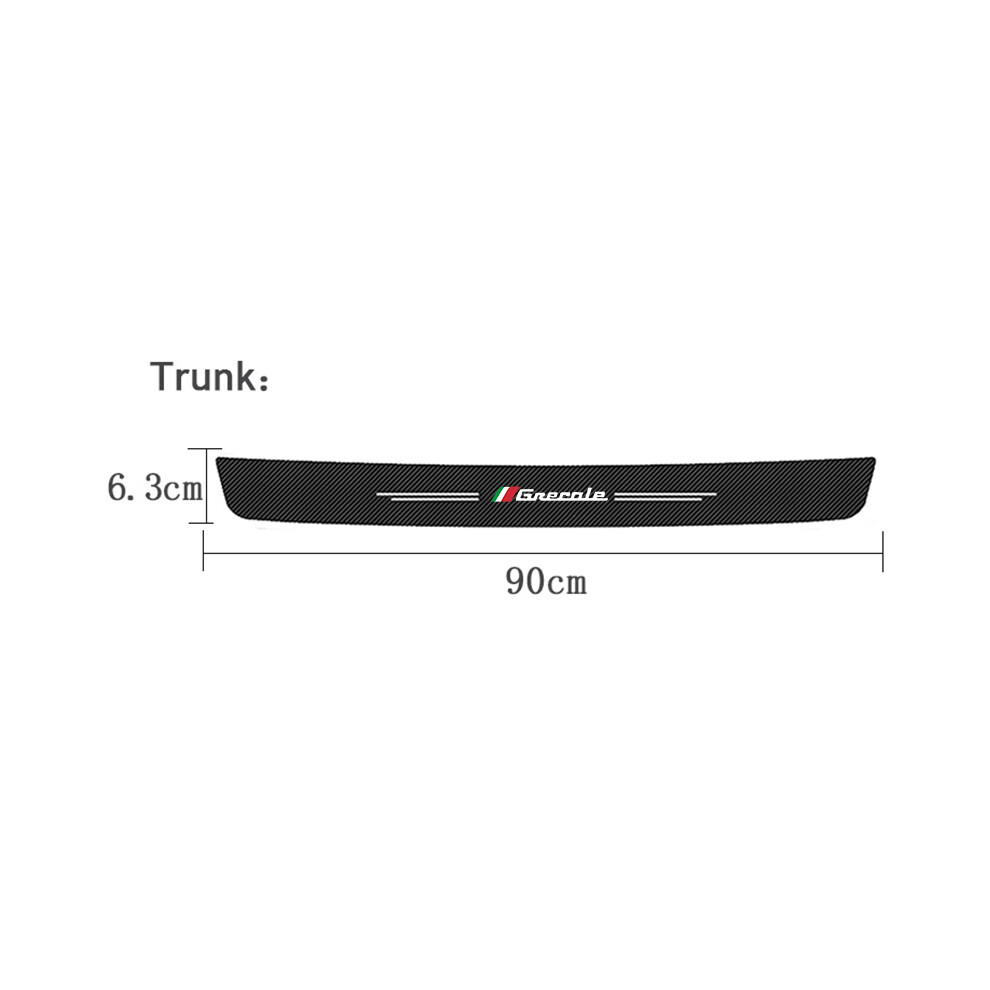 Compatible For Maserati Grecale Logo Car Door Threshold Sill Scuff Plate Decals Carbon Fiber Protector Stickers Pedal Guards Accessories 9036185726542