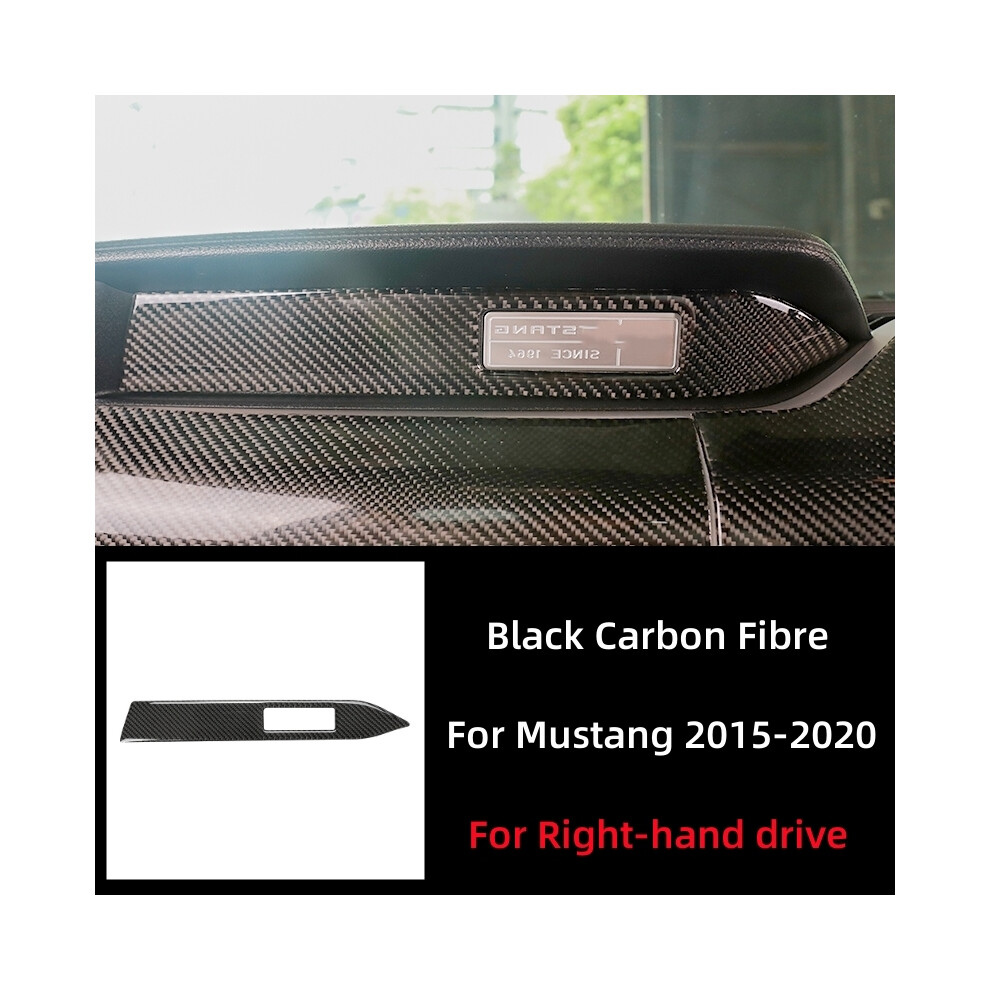 Compatible For Compatible Ford Mustang 2015-2021 Car Accessories Carbon Fiber Interior Car Dashboard Decoration Strip Sticker Car Styling Trim Cover 9036185727495