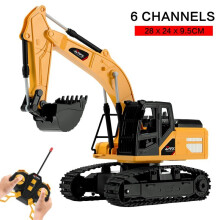 RC Excavator Dumper Car 2.4G Remote Control Engineering Vehicle Crawler Truck Excavator Toys for Boys Kids Christmas Gifts maxp