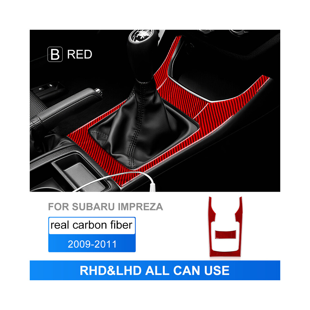 Sticker Compatible For Subaru Impreza 2009 2010 2011 Car Gear Shifter Insert Console Panel Rhd Lhd Cover Carbon Fiber Interior Accessories 9036185758949
