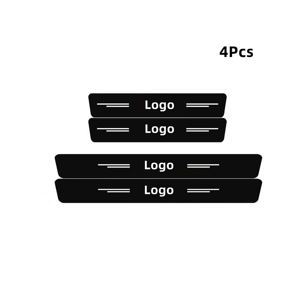 4Pcs Car Door Sill Door Edge Stickers Protect Compatible For Chevrolet Cruze Aveo Spark Captiva Sail Compatible Ford Malibu Camaro Caprice Accessories 9036185751742