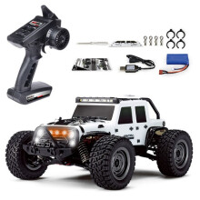16103 Fast RC Car 1/16 4WD Monster Truck - 50 km/h, LED Headlights, Waterproof 2.4G Remote - Off-Road Vehicle for Adults & Kids