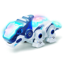 High Simulation Chameleon 2.4G Remote Control RC Robot With Light Sound Effect Tail Swing Extendable Tongue Intelligent Animal maxp
