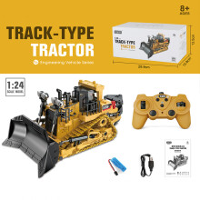 Remote Control Truck 8CH RC Bulldozer Machine on Control Car Toys for Boys Hobby Engineering New Christmas Gifts maxp