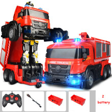 Transformation Robot Car Action Toys FireTruck Engine Vehicle Music Light Water Rechargeable Car Educational Boy Kids BEST Gift maxp