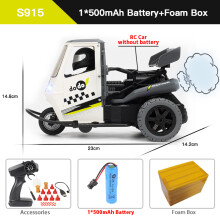 ZWN S915 Three Wheels RC Motorcycle With Light Spray 2.4G Remote Control Electric High Speed Emulation Motorcycles Toys For Kids maxp