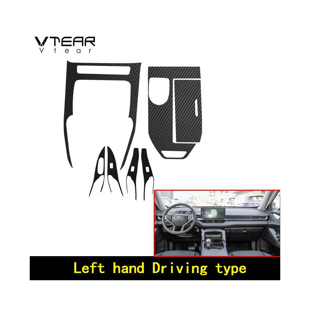 Console Gearbox Panel Sticker Compatible For Haval H6 2021 Car Accessories Interior Decoration Film Cover Carbon Fiber Modification Styling 9036185766920