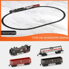 Electric Train Model with Track Railway Toys Battery Operated Classical Simulation High-speed Rail toys for children maxp