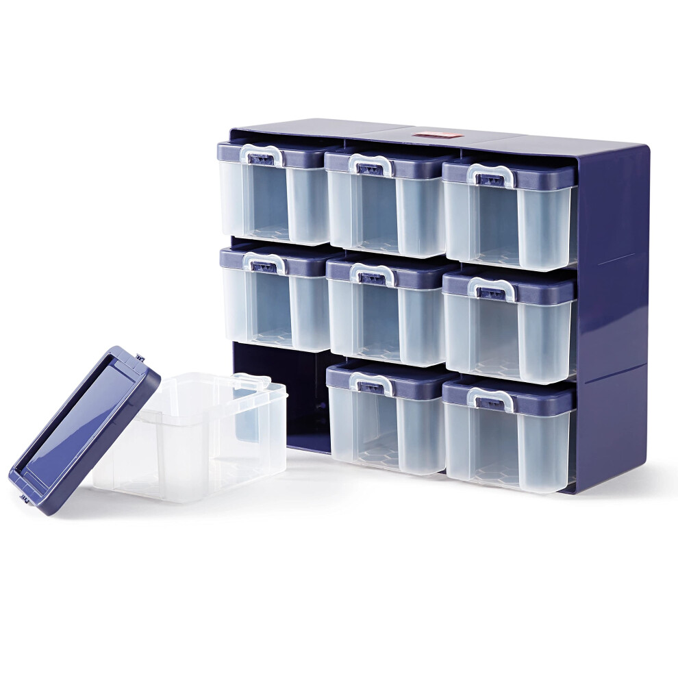 Prym  Clear  9 Compartments Organizer Box  Multicoloured