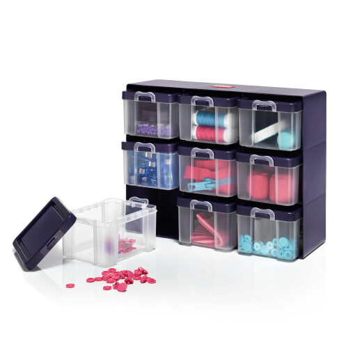 Prym Bo   te de rangement transparente     9 compartiments Prym multicolore 1