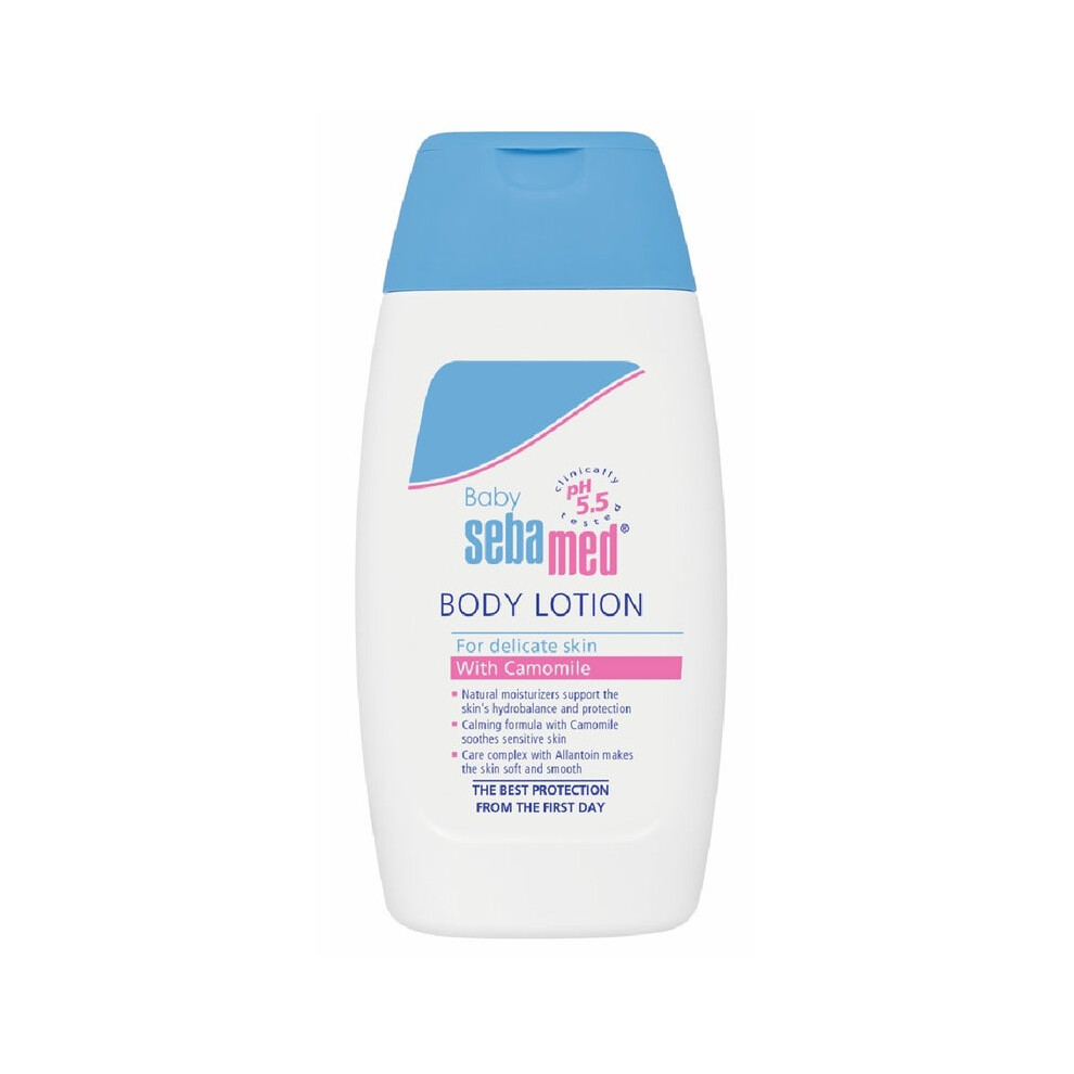 Sebamed Body Lotion with Chamomile for Delicate Baby Skin 200 mL | Gentle, Hydrating Lotion for Soft, Smooth & Protected Skin