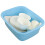 NICESH 4-Pack Plastic Dishpan 12 Quart Kitchen Wash Bin Blue 5