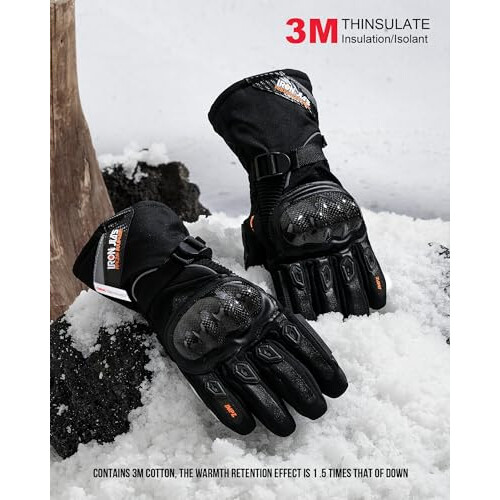 Luvas de motocicleta de inverno de Borleni 2