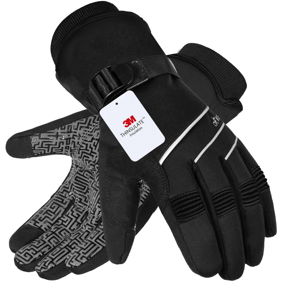 MOREOK Waterproof & Windproof -30?F Winter Gloves for Men/Women 3M Th
