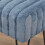 Home Soft Things Σκαμνί Μπλε από Ψεύτικη Γούνα 19" x 13" x 17" 4