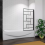 Matte Black 800x1400mm Frame Black Wire Mesh Pivot Shower Bath Screen 1
