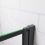 Matte Black 800x1400mm Frame Black Wire Mesh Pivot Shower Bath Screen 7