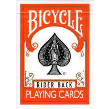 Hracie karty Bicycle Orange Rider Back, velkost pokeru, bal cek USPCC