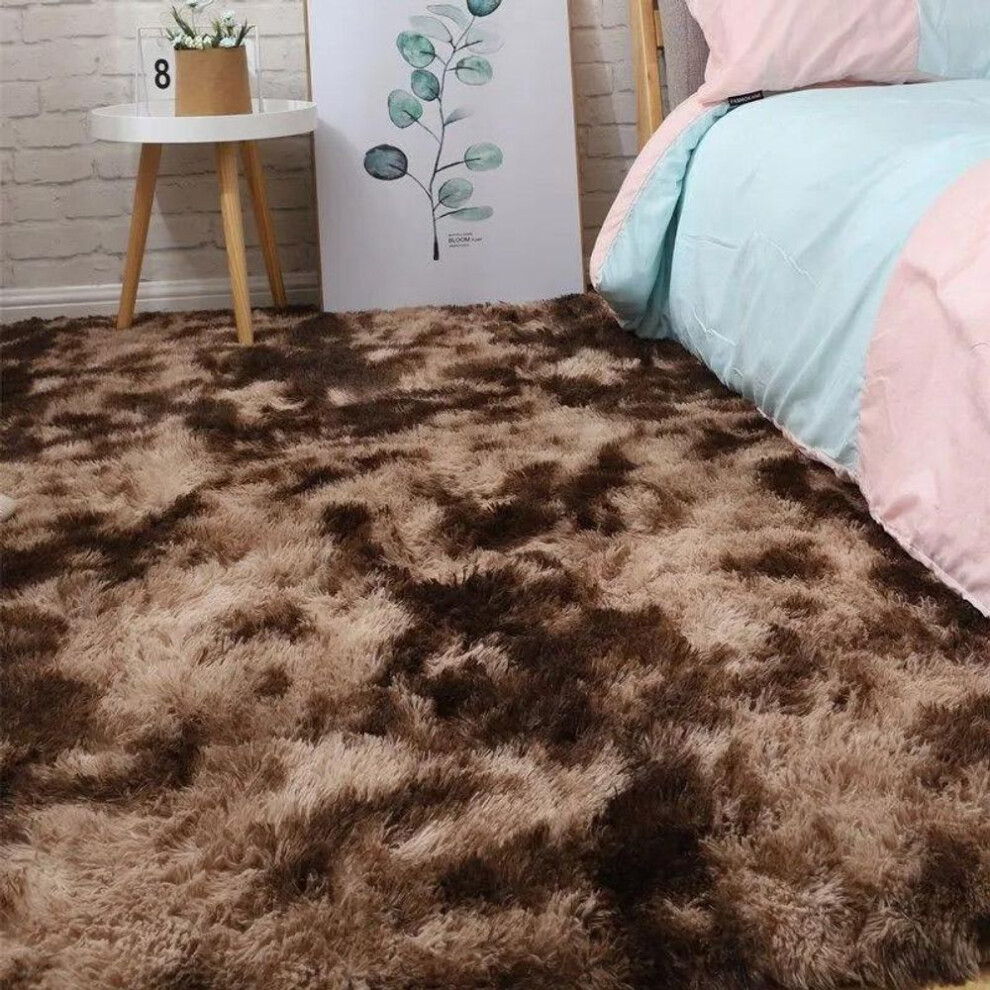 (coffee, 60*160cm) Carpet Bedroom Bedside Carpet Plush Living Room Full Floor Mat Girl Ins Room Dirty Carpet Sofa Rug Warm Large Area Cushion