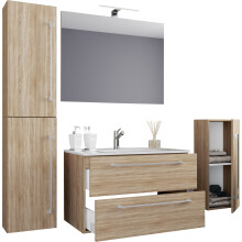 (Single Basin, Has Doors) 5-piece wash place washbasin Badinos SP