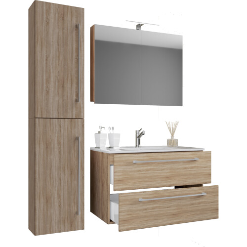 (Single Basin, Has Doors) 4-piece wash place washbasin Badinos SC