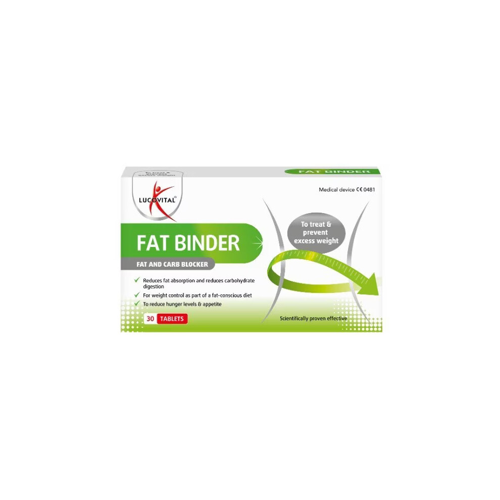 Lucovital Fat Binder Fat & Carb Blocker Weight Loss 30 Tablets