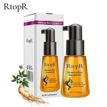 RtopR 35ml Moroccan Pure Argan Oil Hair Essential Oil for Dry Damaged Hair Natural Nourishing Hair Serum