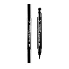 Pinkiou 2 in 1 Doppelseitiger Flüssigeyeliner Stift Super Slim Gel Filzspitze