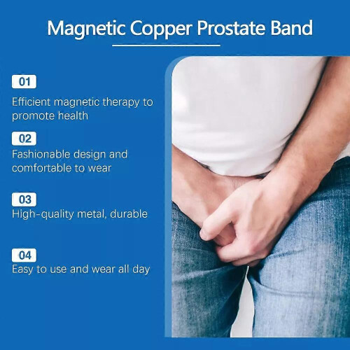 Magnetic Copper Prostate Strap Band Improves Blood Circulation Relieves Prostate 2