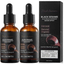 2pcs Black Sesame Hair Growth Liquid Hair Root Strengthening Repairing Improving Hair Loss Prevention Fixation Essential Oil