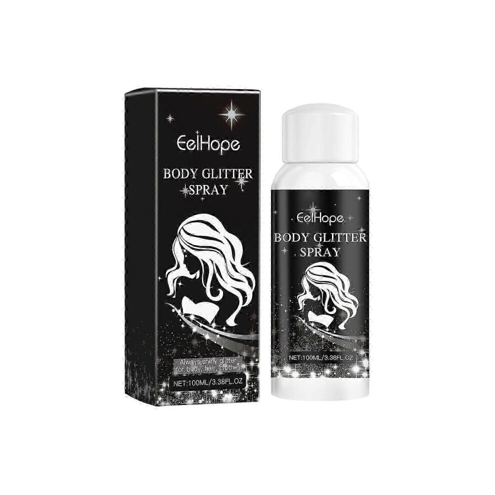 (1pc) Glitter Hair Spray, Glitter Spray, Glitter Spray Hair and Body, Glitter Spray, Suitable for Cosplay, Masquerade, Music Festival Parties