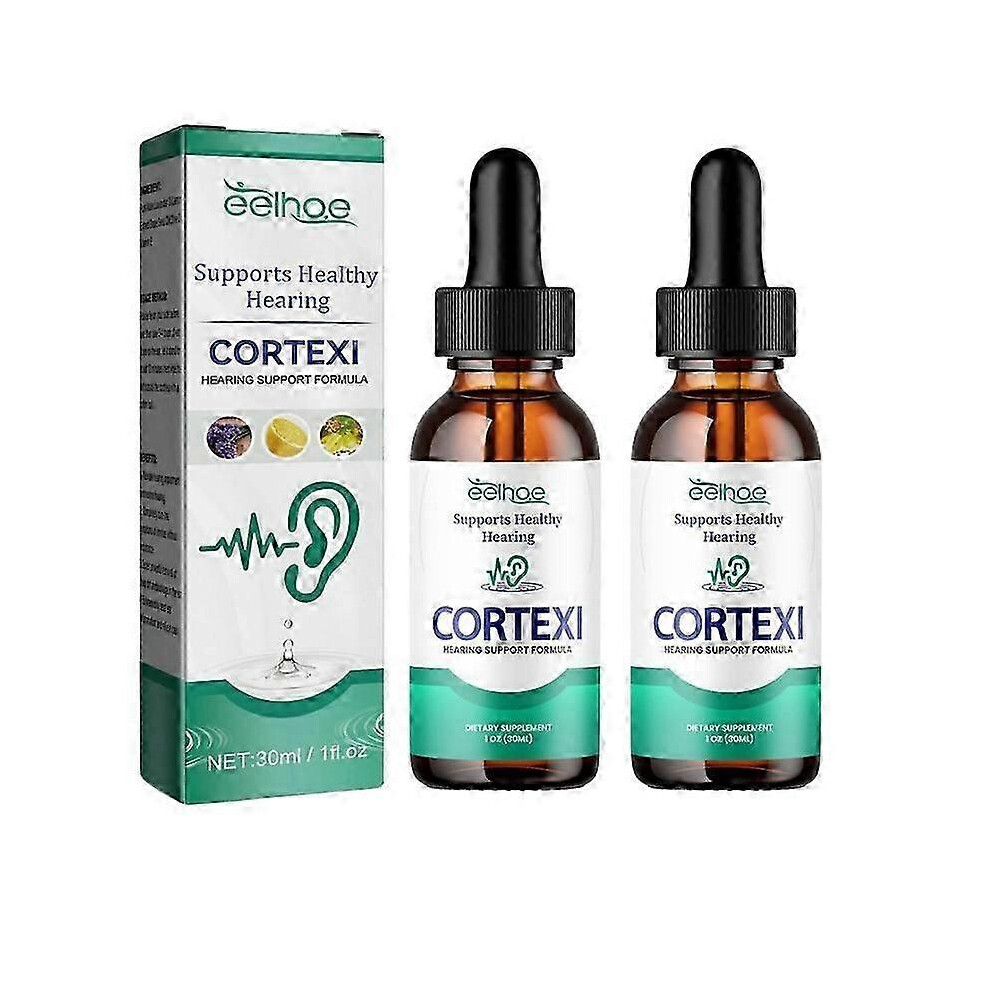 2Pcs Tinnitus Ear Drops Treatment Itching Earache Hard Hearing Tinnitus Symptoms Swelling Otitis Care Ear Ringing Relieving Oil 30ml