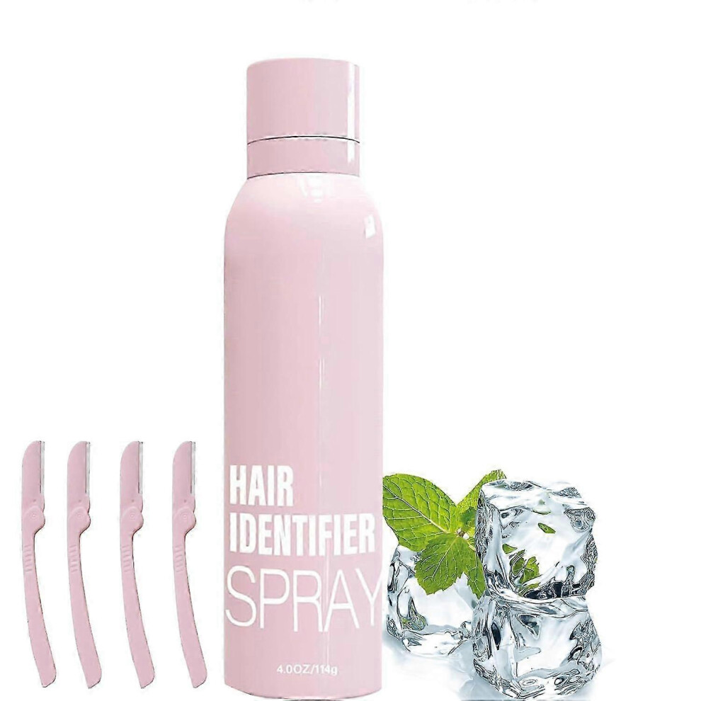 (1 Pcs) Hair Identifier Spray for Face Shaving, Dermaplaning Spray Powder, Skin Hair Identifier Spray, Face Dermaplaning Tool Kit for Facial Hair Skin Care