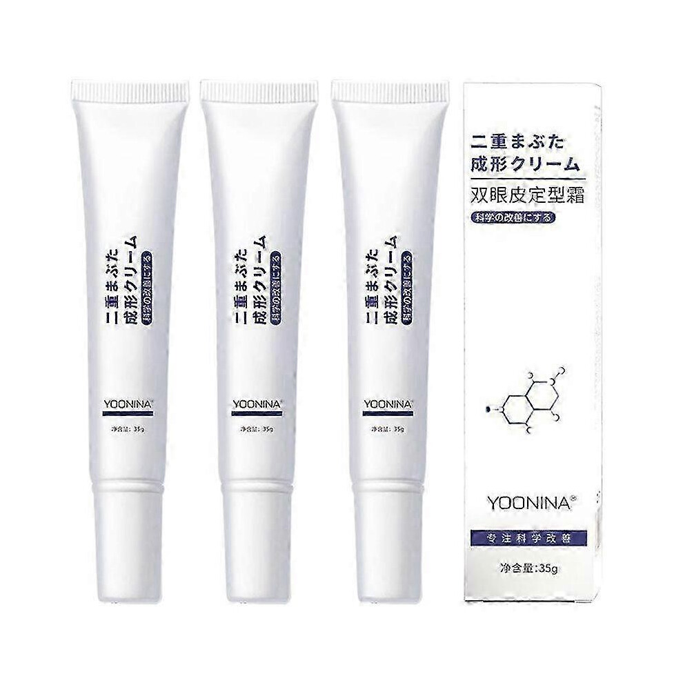 3Pcs Double Eyelid Pen Glue Invisible Double Eyelid Styling Cream Stick Long Lasting
