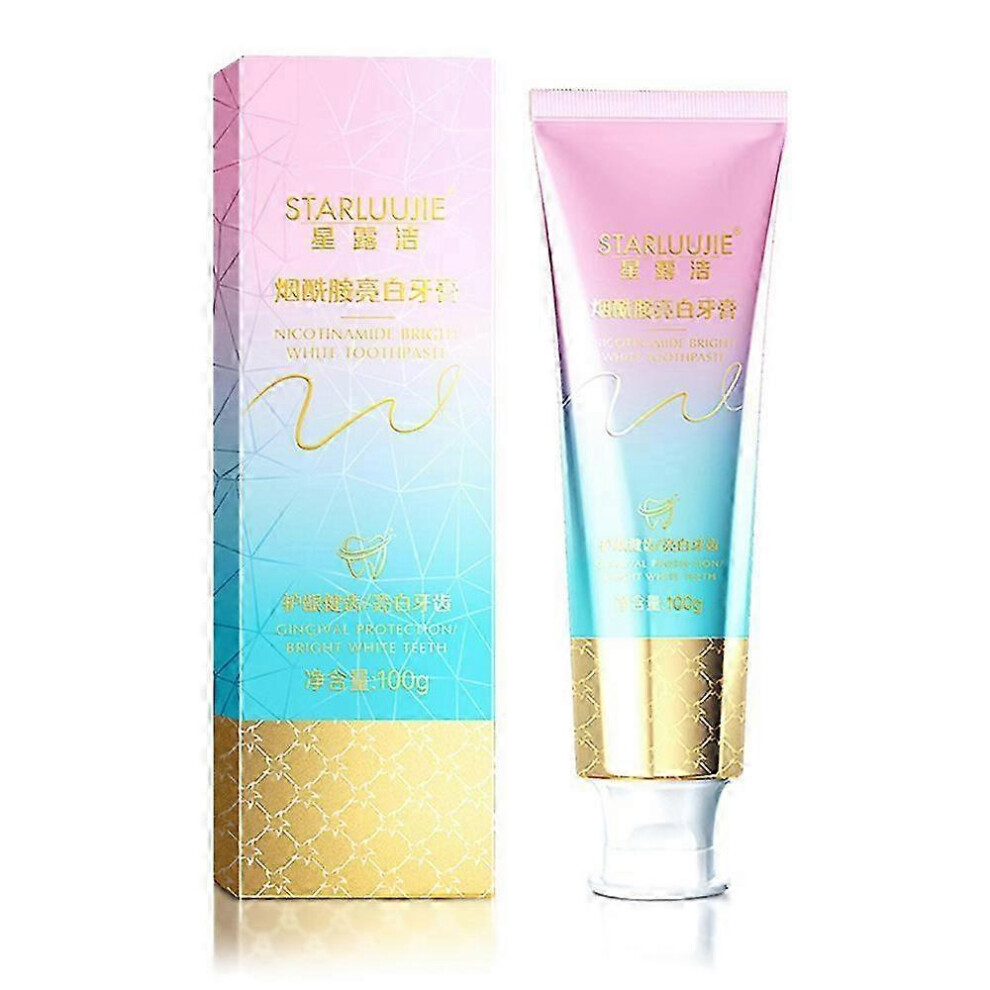 (1 PCS) 1-3PCS Niacinamide Toothpaste Mint Fresh Breath Deep Cleaning Stains Tartar Mouth Odor