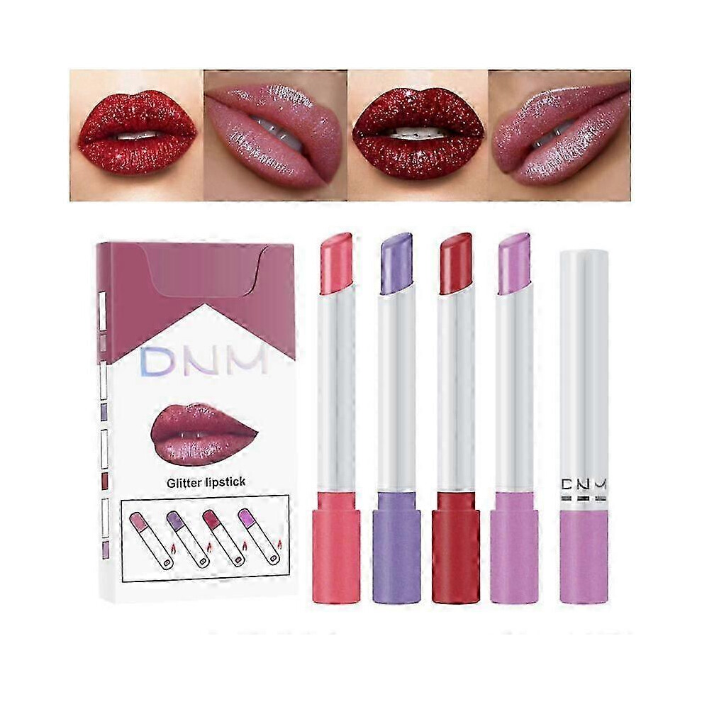 (A04) 4 Colors/set Makeup Lipstick Matte Velvet Moisturizing Silky Lip Gloss