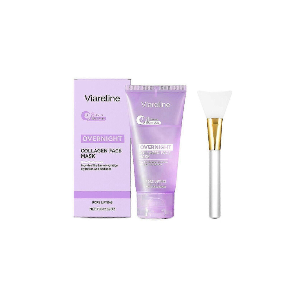 (1PCS) Face Mask Beauty, Face Mask Korean Beauty, Collagen Overnight Wrapping Mask, Peel-Off Collagen Face Mask, Hydrates Firming Mask for Women Face Night
