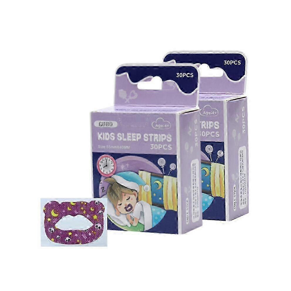 60pcs Correction Lip Nose Breathing Improving Patch for Children Adult Night Sleep Mouth Orthosis Tape Anti-Snoring Stickers