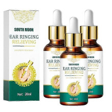 3Pcs 20ml Tinnitus Ear Drops Ear Ringing Gentle Relieving Health Discharge Care Tinnitus Fluid Ear Otitis Care