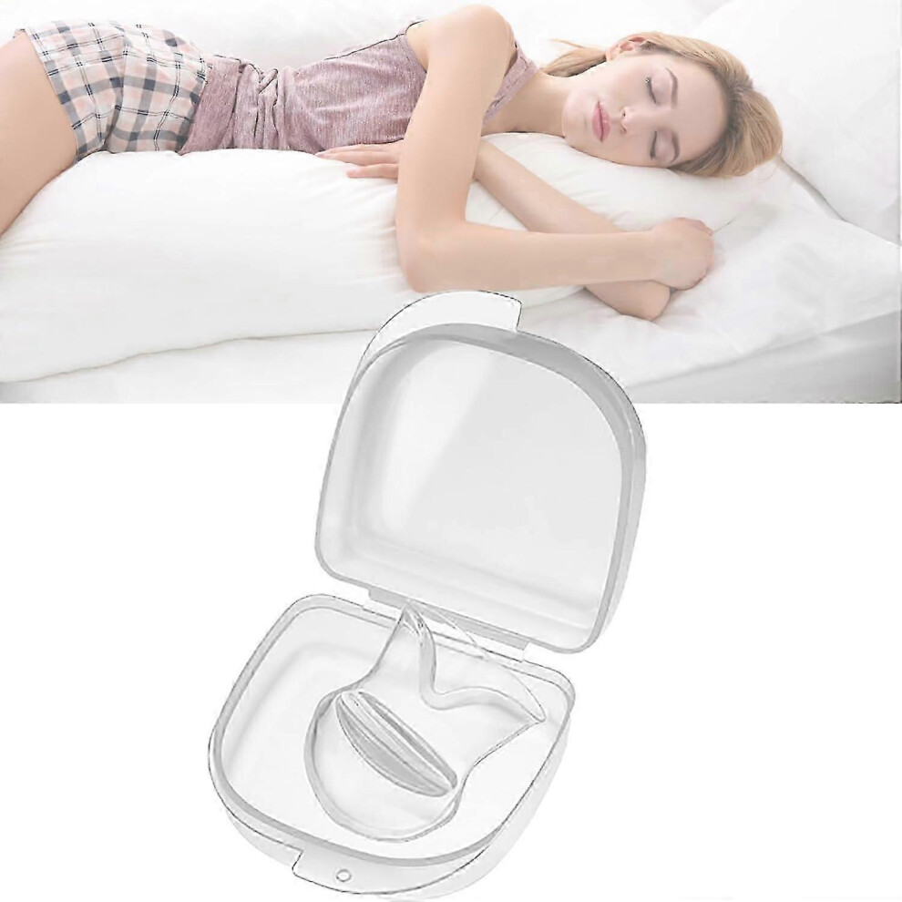 (1 Pcs) Snore Destroy Tongue Retainer, Silicone Quiet nights Tongue Retainer, Tongue Retainer Snoring for Improved Sleep Quality
